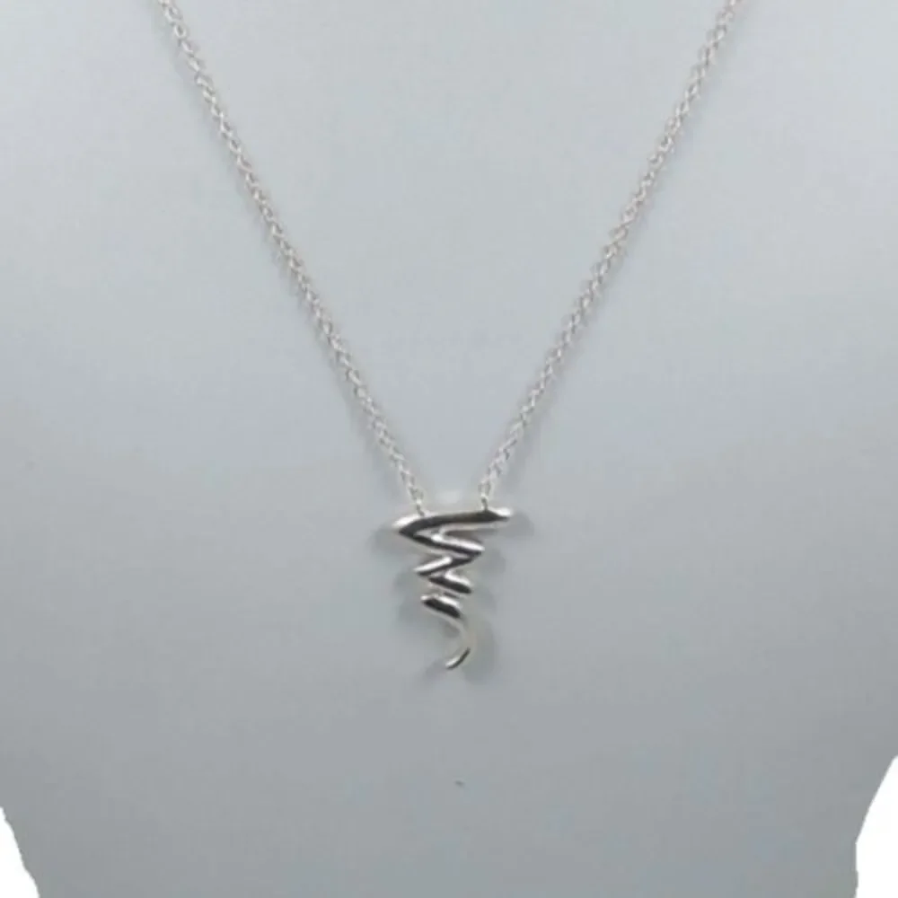 TIFFANY & CO Paloma Picasso Zig Zag Sterling Silver Necklace 16